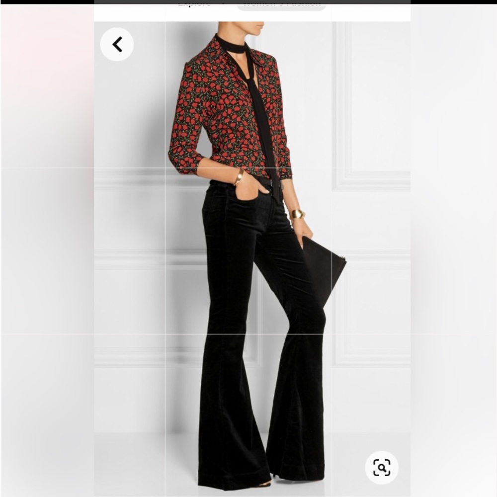 J. Brand VELVET Maria Flare High Rise Black Jeans! Sold Out at Revolve! Size 29.